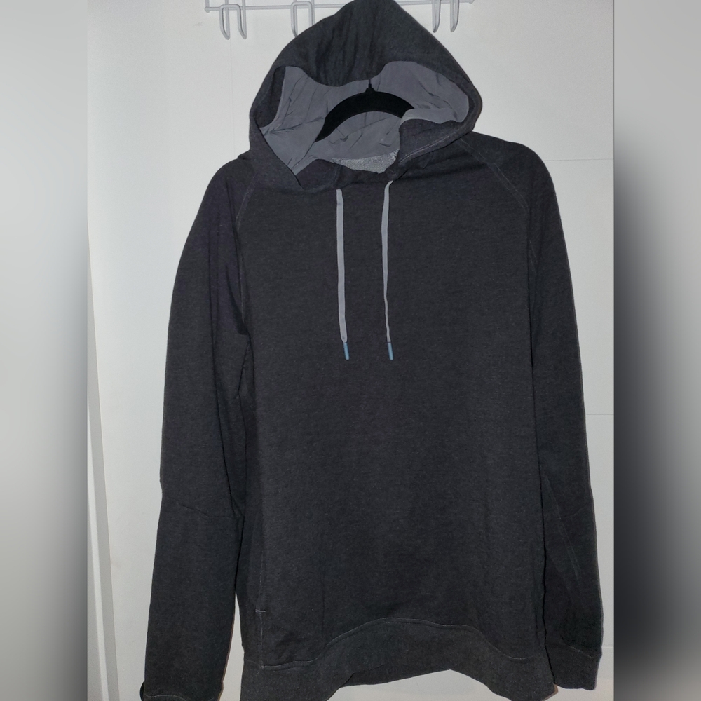 Men's Charcoal Hooded Sweater - Casual Pullover